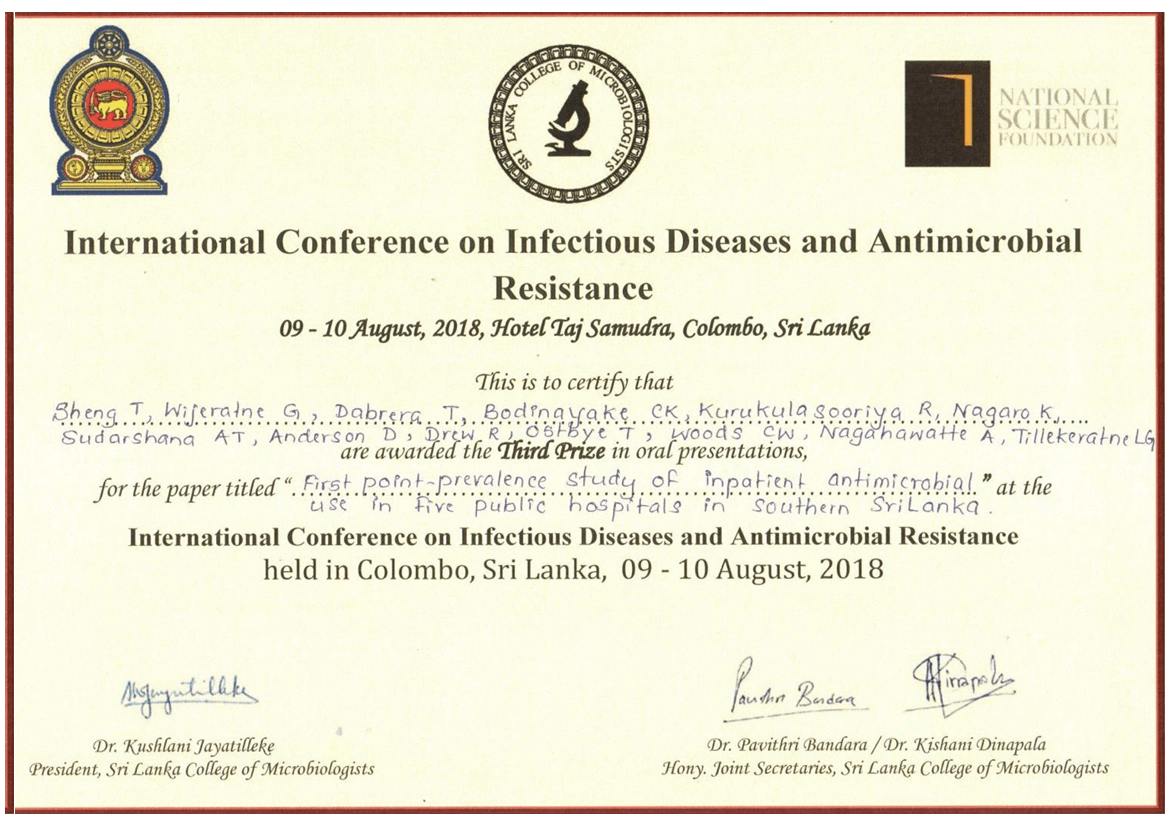 International Conference on Infectious Diseases and Antimicrobial Resistance 2018