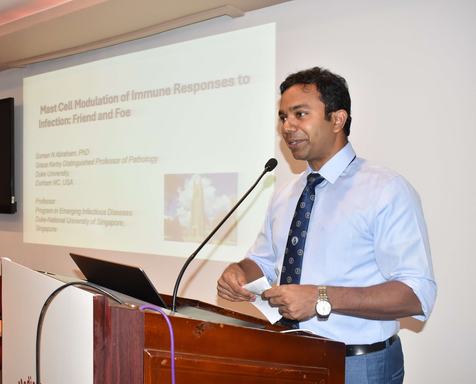 Mast Cell Modulation of Immune Responses to Infection: Friend and Foe lecture by Prof. Soman N. Abraham