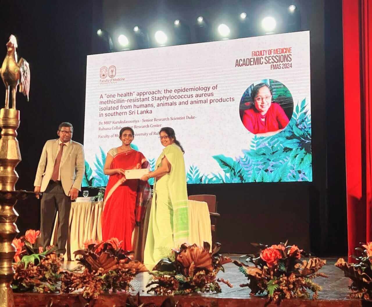 Congratulations to the 3 presenters who presented under the Duke-Ruhuna Collaborative Research Centre the findings at the FMAS 2024 image 1